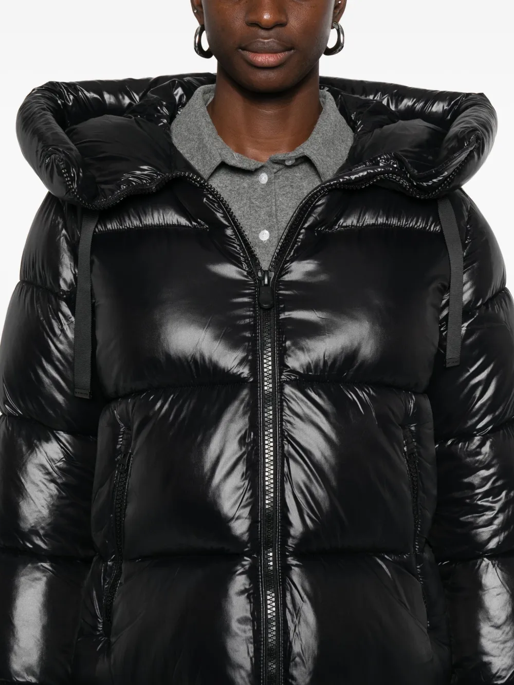 Save The Duck Love 21 Puffer Jacket In Black