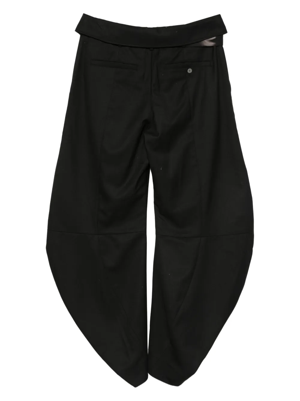 JiyongKim belted trousers - Zwart