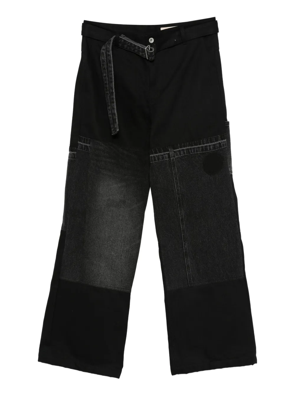 JiyongKim belted trousers | Black | Image 1