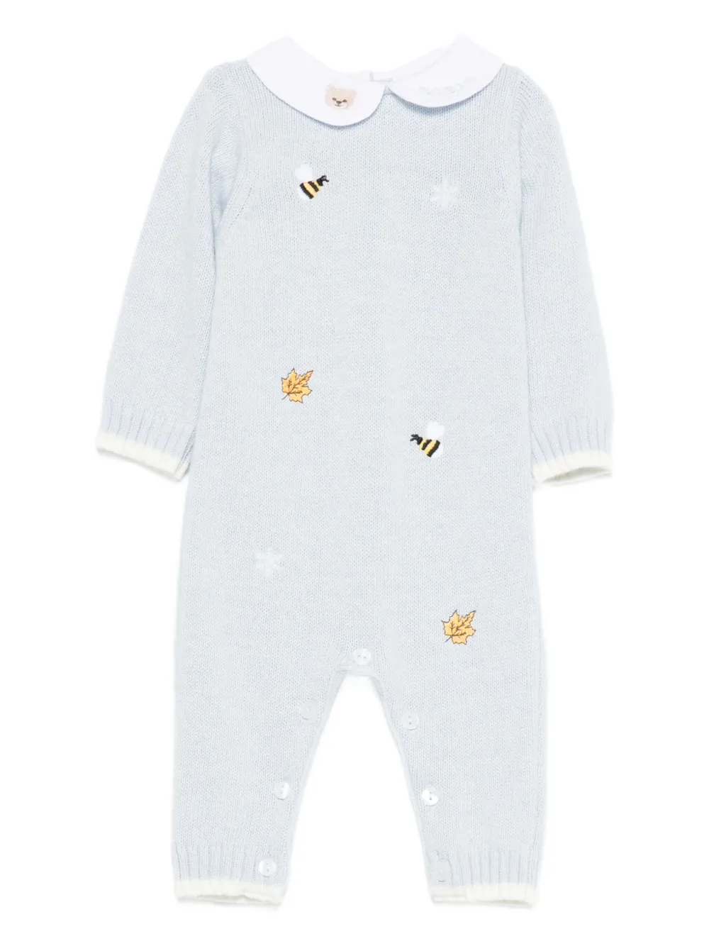 NANAN Tutina con ricamo - Blu