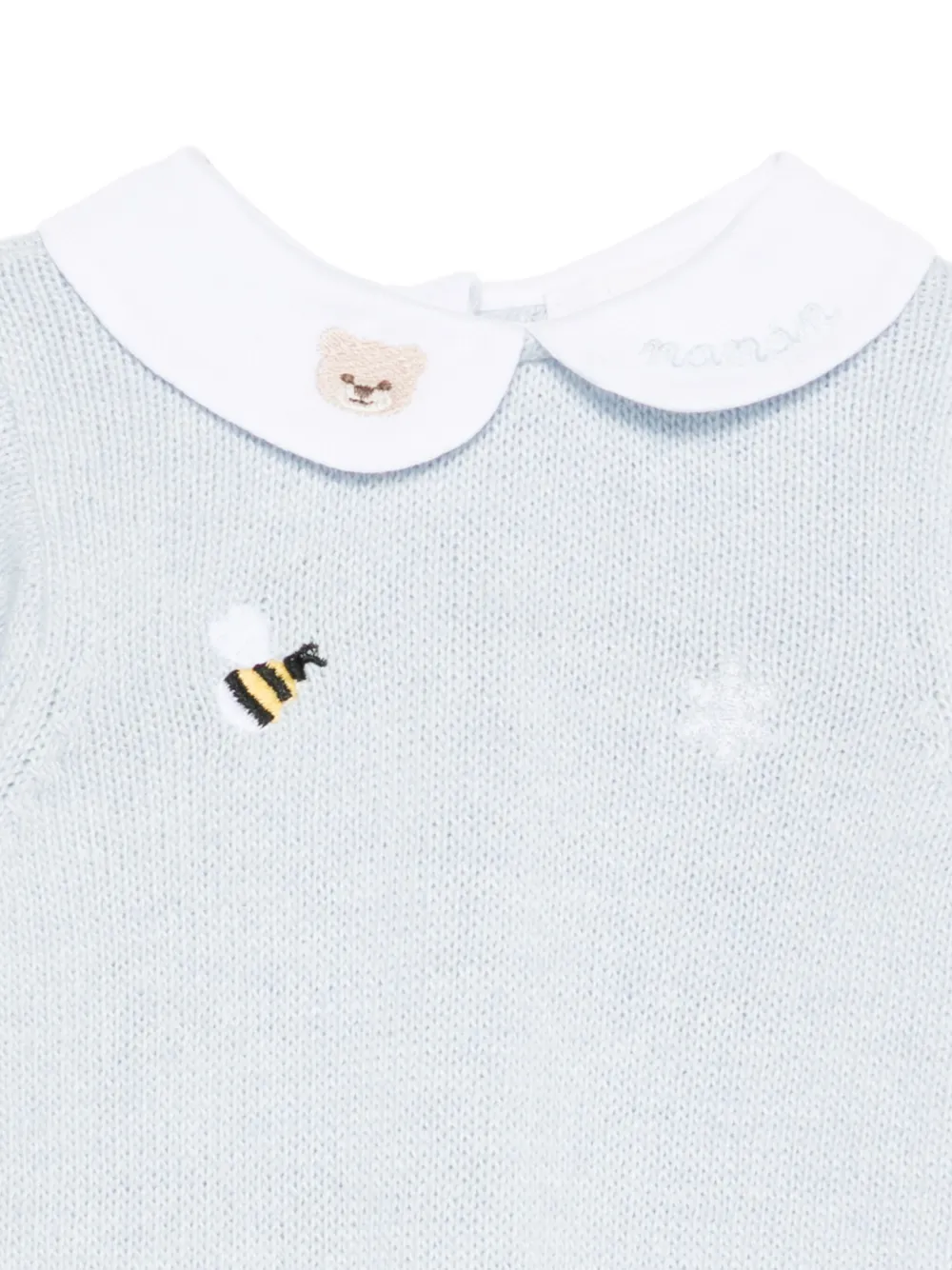 NANAN Romper met borduurwerk Blauw