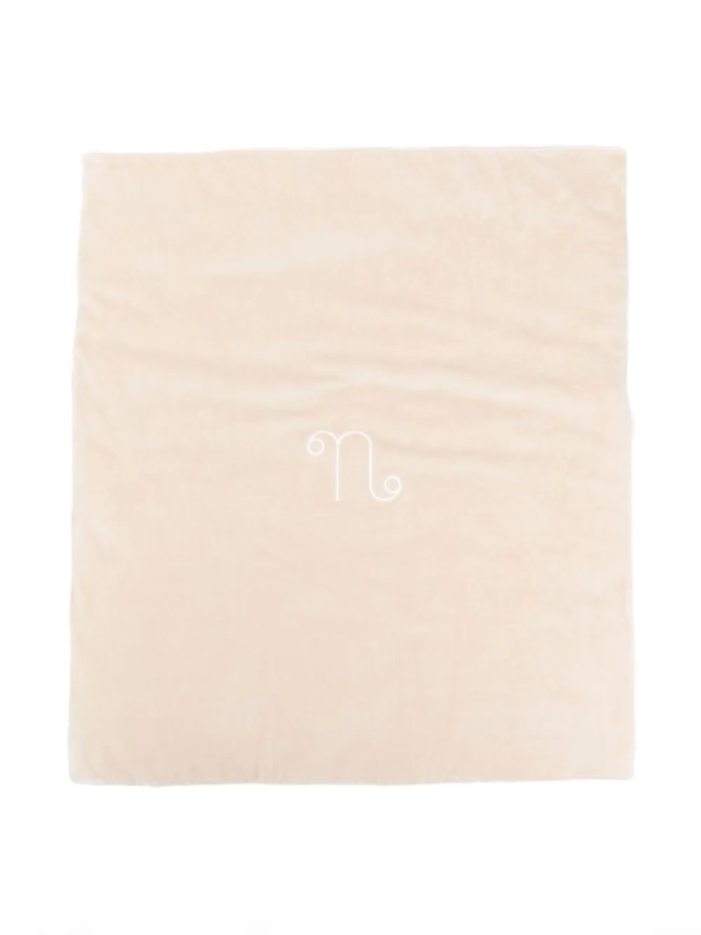 NANAN Coperta con ricamo - Toni neutri
