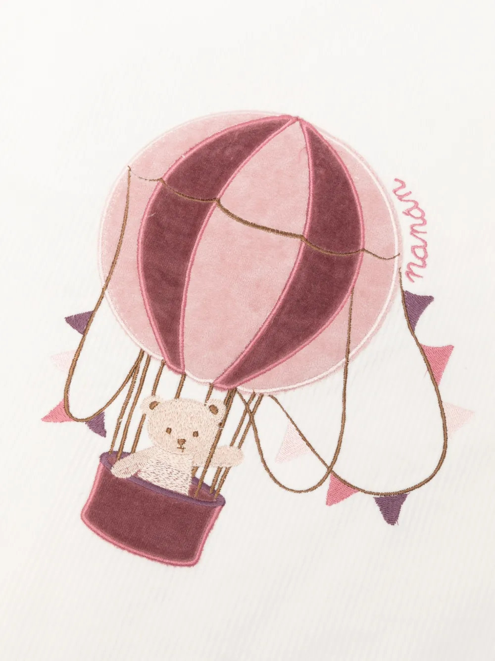 Nanán Balloon-embroidered Scarf In Brown