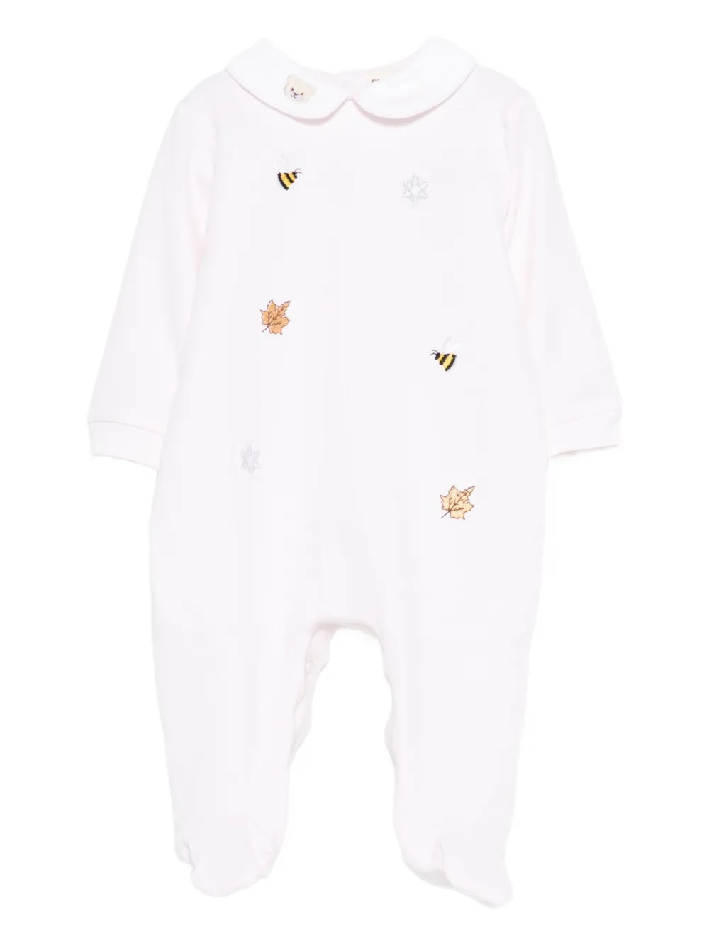 NANAN embroidered babygrow - Rosa