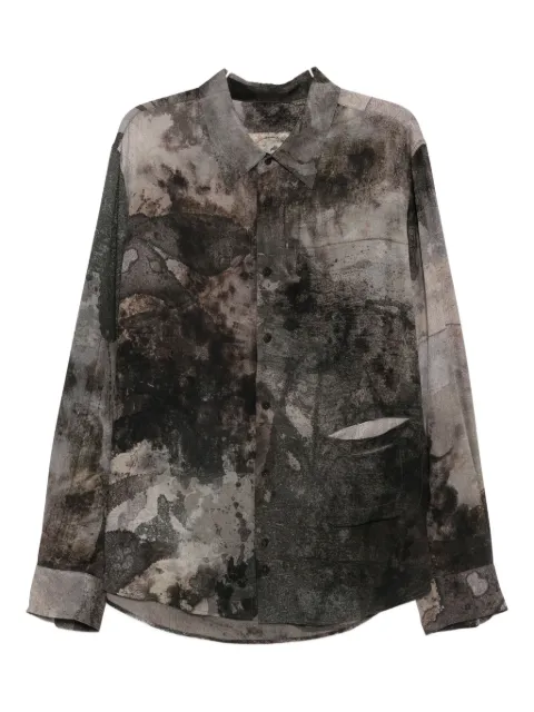 Ziggy Chen printed silk shirt