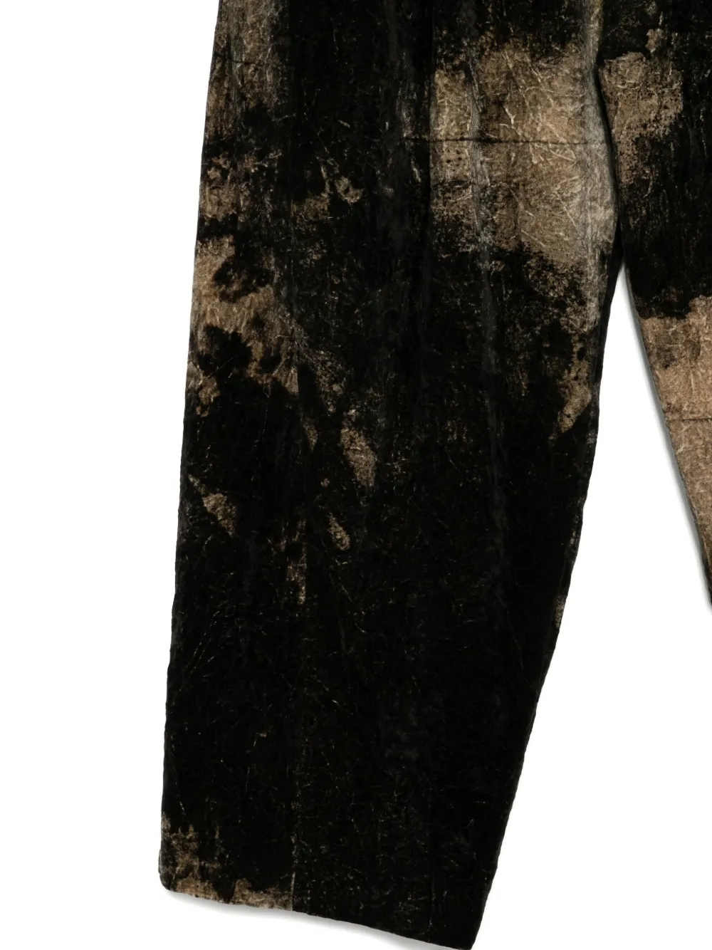 Ziggy Chen Printed Trousers In Black