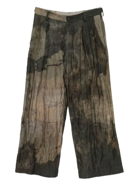 Ziggy Chen pantalones anchos estampados