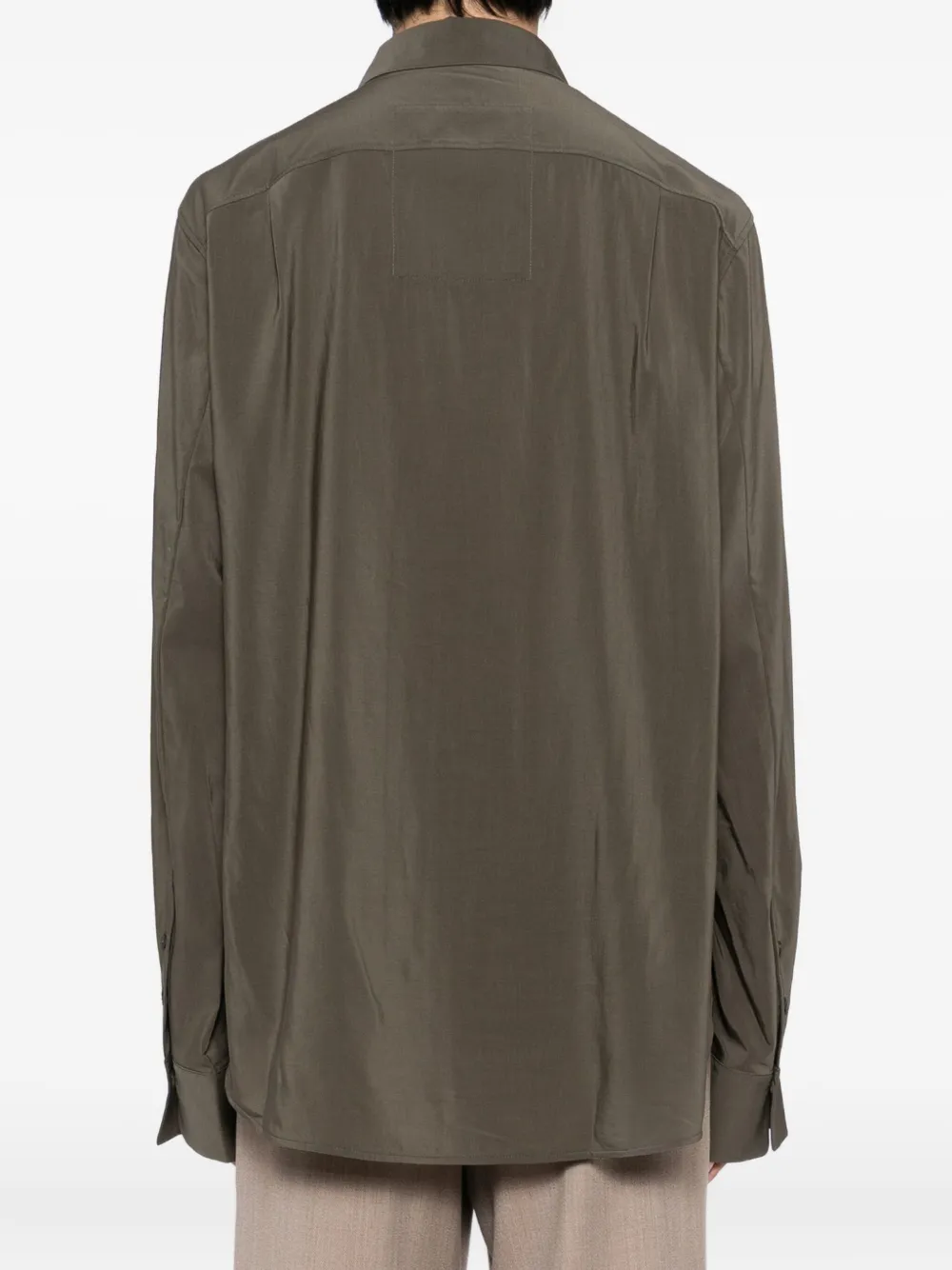Ziggy Chen Long-sleeve Shirt In Green