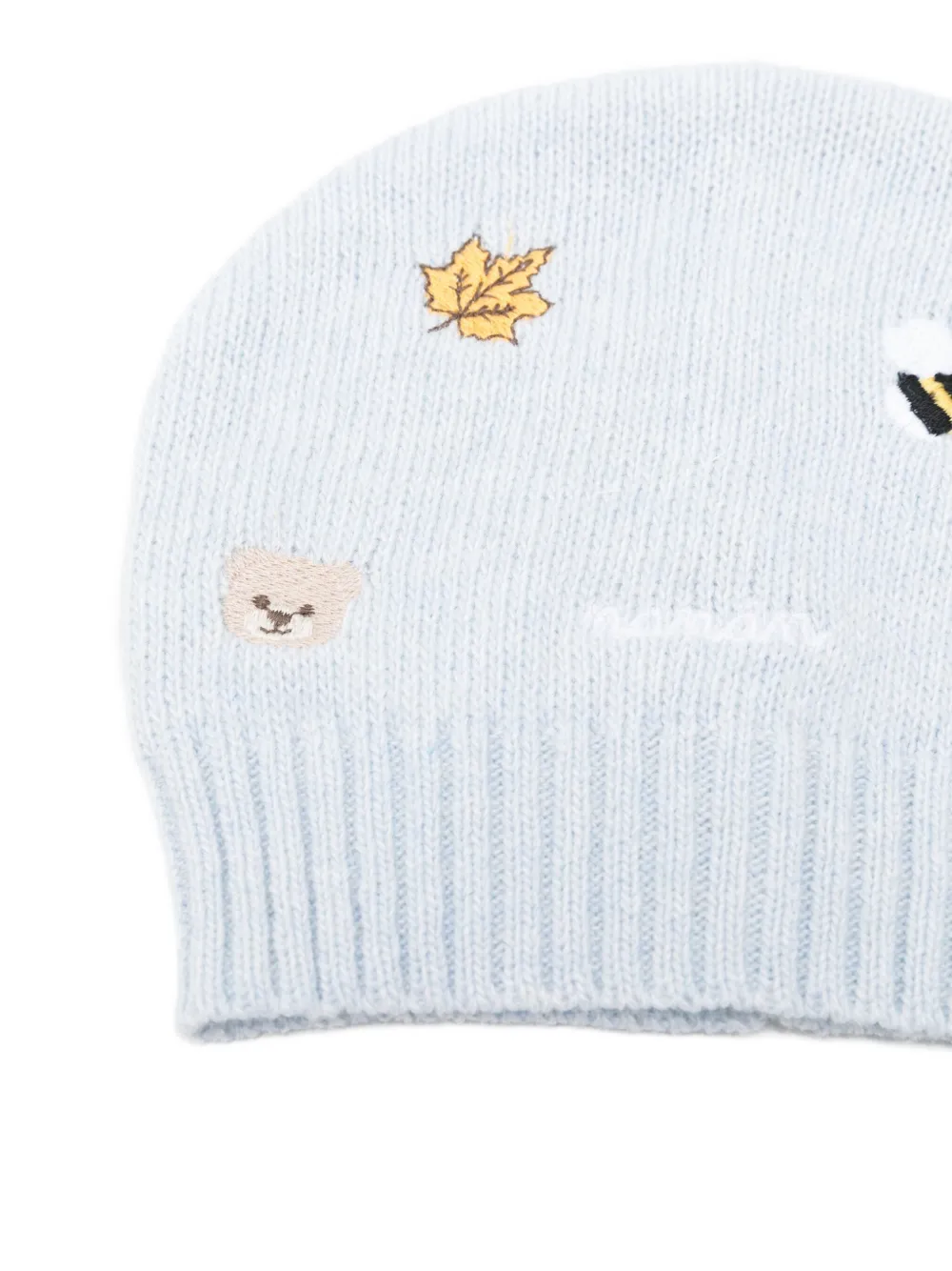 NANAN Muts met borduurwerk Blauw