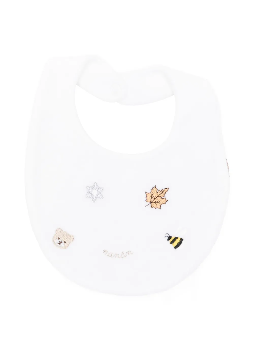 NANAN bavoir à logo brodé | blanc | Image 1