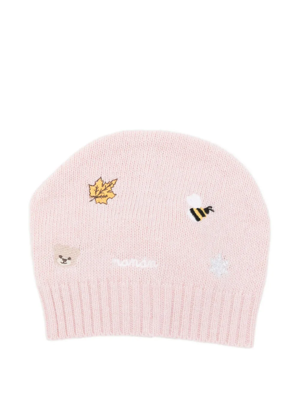 NANAN embroidered beanie | Pink | Image 1