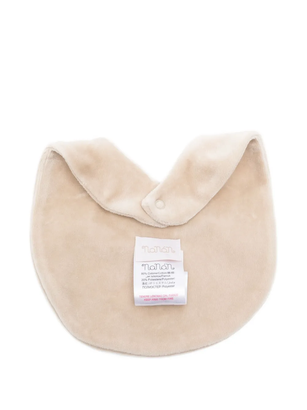 NANAN Slabbetje met geborduurd logo - Beige
