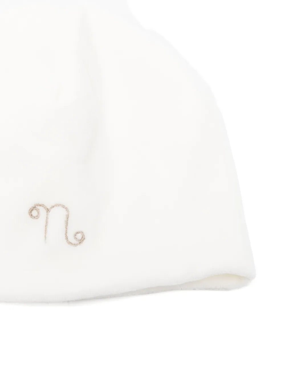 NANAN Muts met borduurwerk Wit