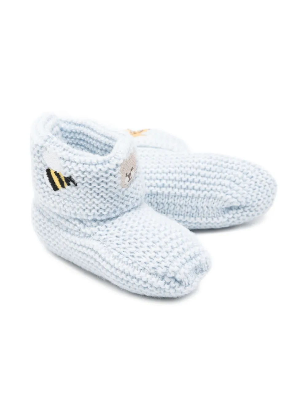 NANAN Slippers met borduurwerk - Blauw