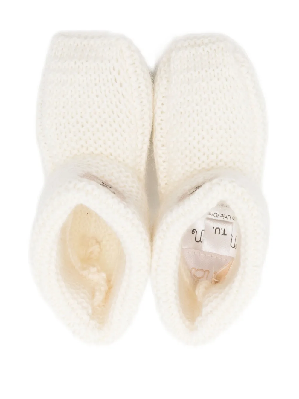 NANAN Slippers met borduurwerk Wit