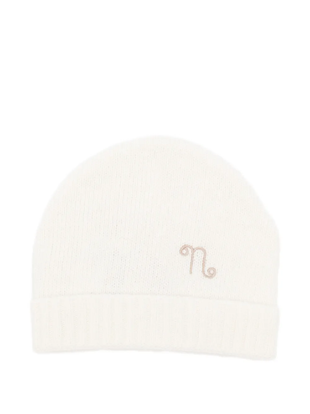 NANAN embroidered beanie | Neutrals | Image 1