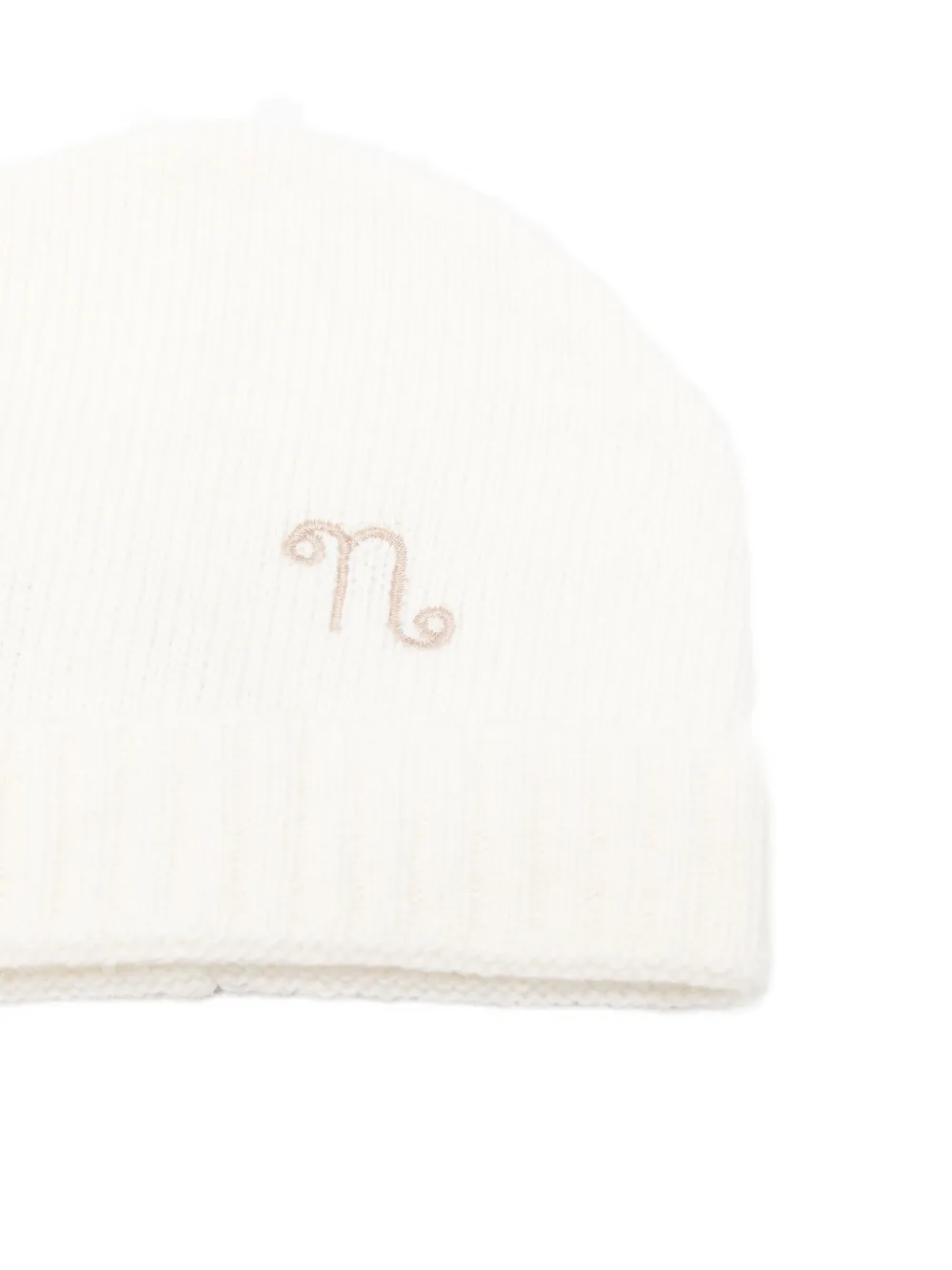NANAN Muts met borduurwerk Beige