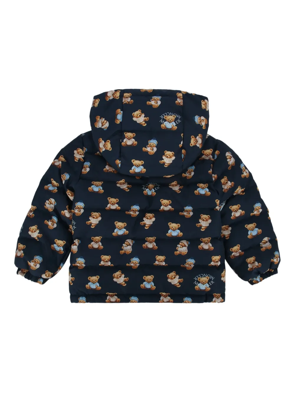 Moncler Enfant teddy-print hooded jacket | Padded Jackets | Image 2