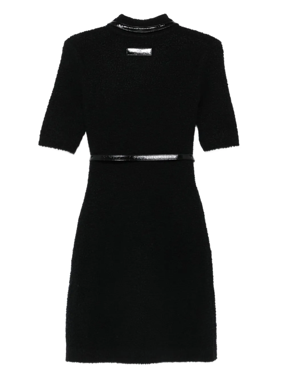 Elisabetta Franchi Jurk met ceintuur en rits - Zwart