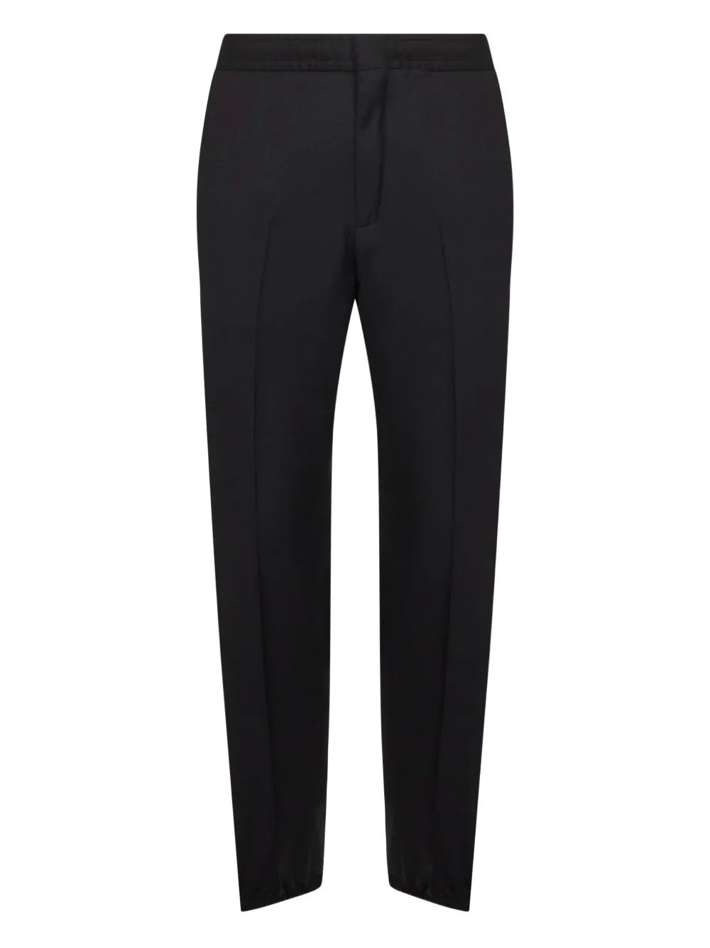 Zegna elasticated waistband pressed trousers | Black | Image 1