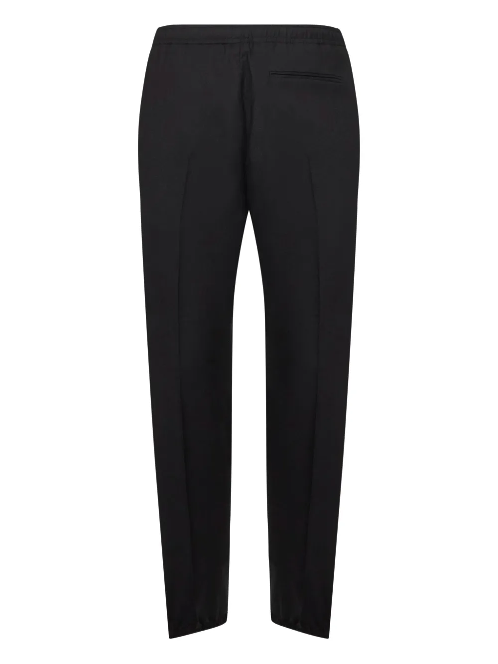 Zegna elasticated waistband pressed trousers - Zwart