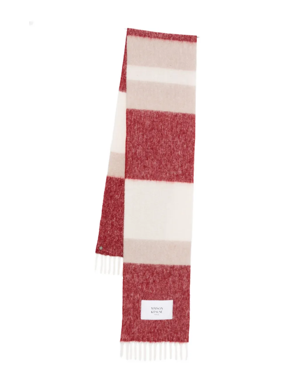 Maison Kitsuné PM06203WA0022-0390 FEATHER BEIGE MAHOGANY RED - Toni neutri