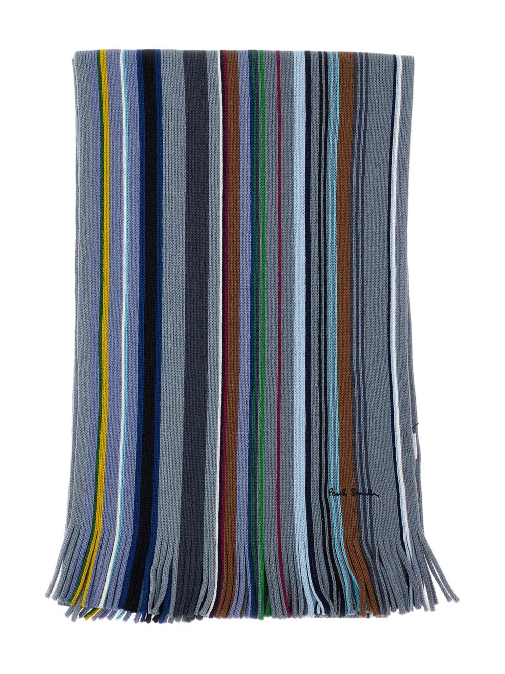 Paul Smith striped scarf - Grigio
