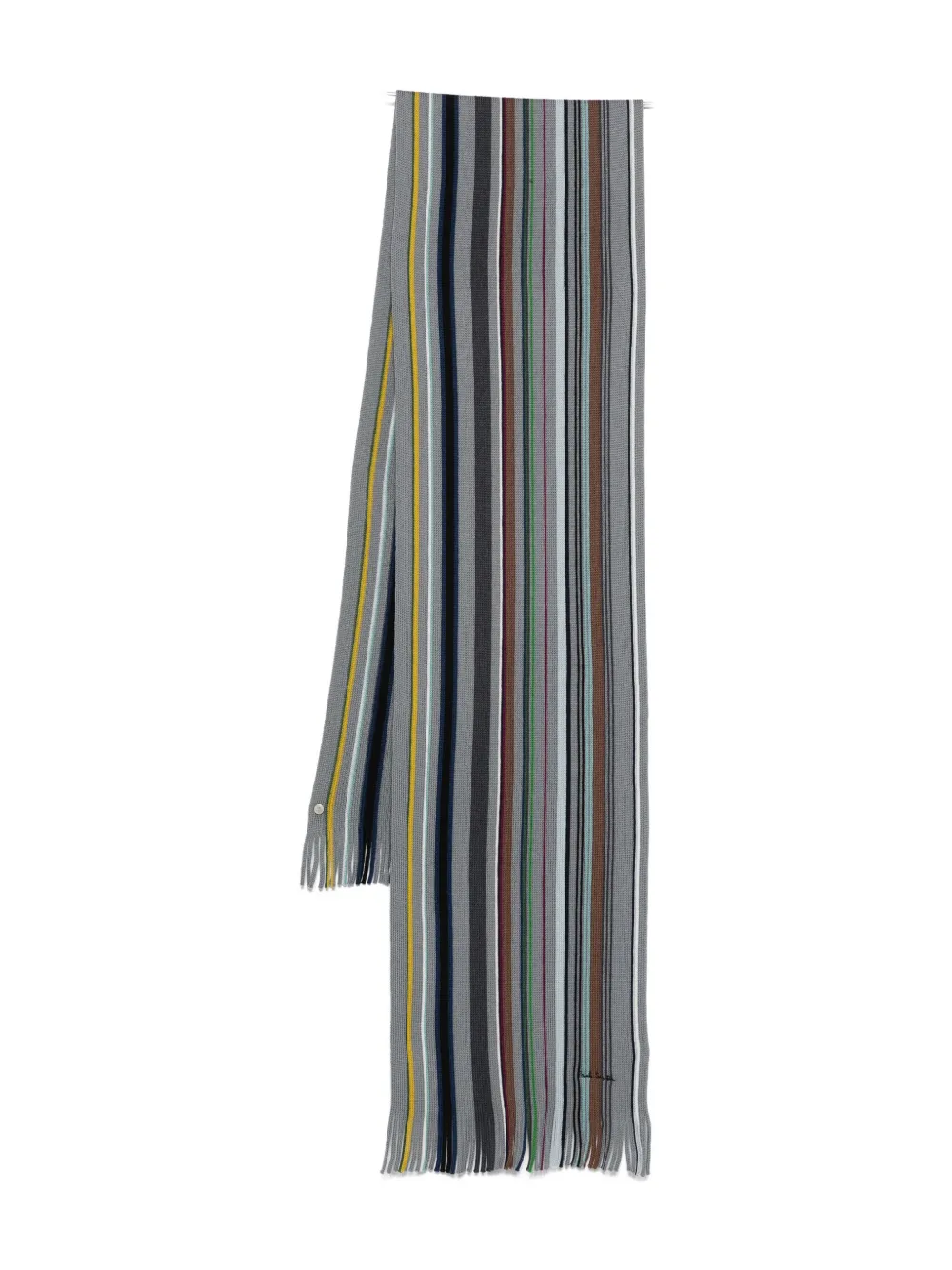 Paul Smith striped scarf - グレー Paul Smith striped scarf - グレー