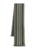 Paul Smith striped scarf - Brown