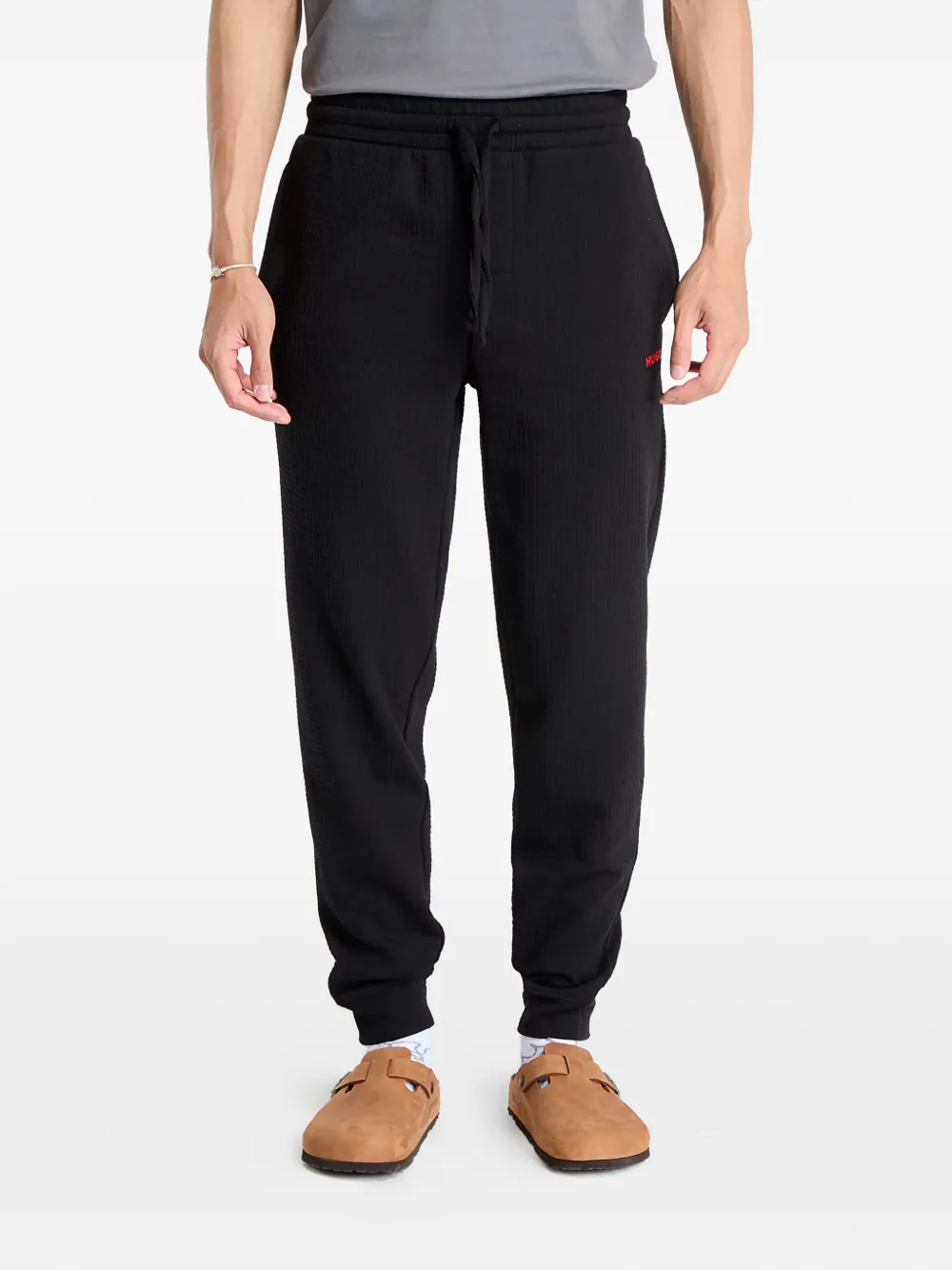 Hugo Boss Austin Drawstring Track Pants In Black