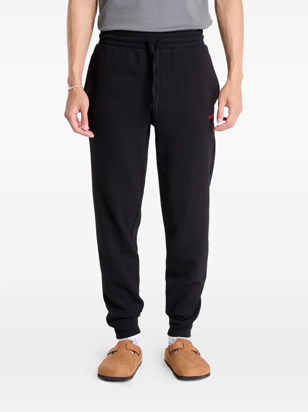 Hugo Boss Austin Drawstring Track Pants In Black