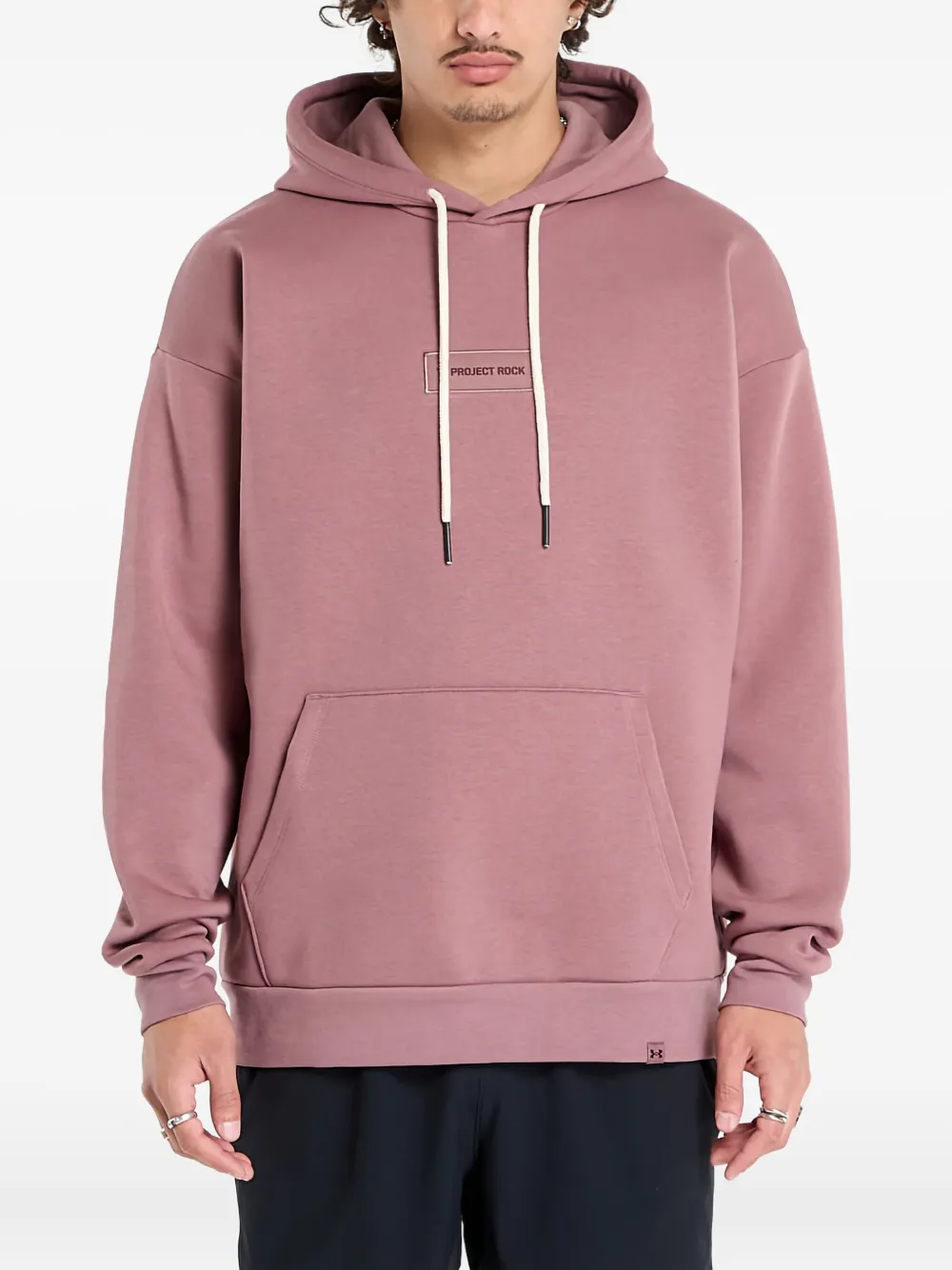 Under Armour x Project Rock Icon hoodie | Pink | Image 1