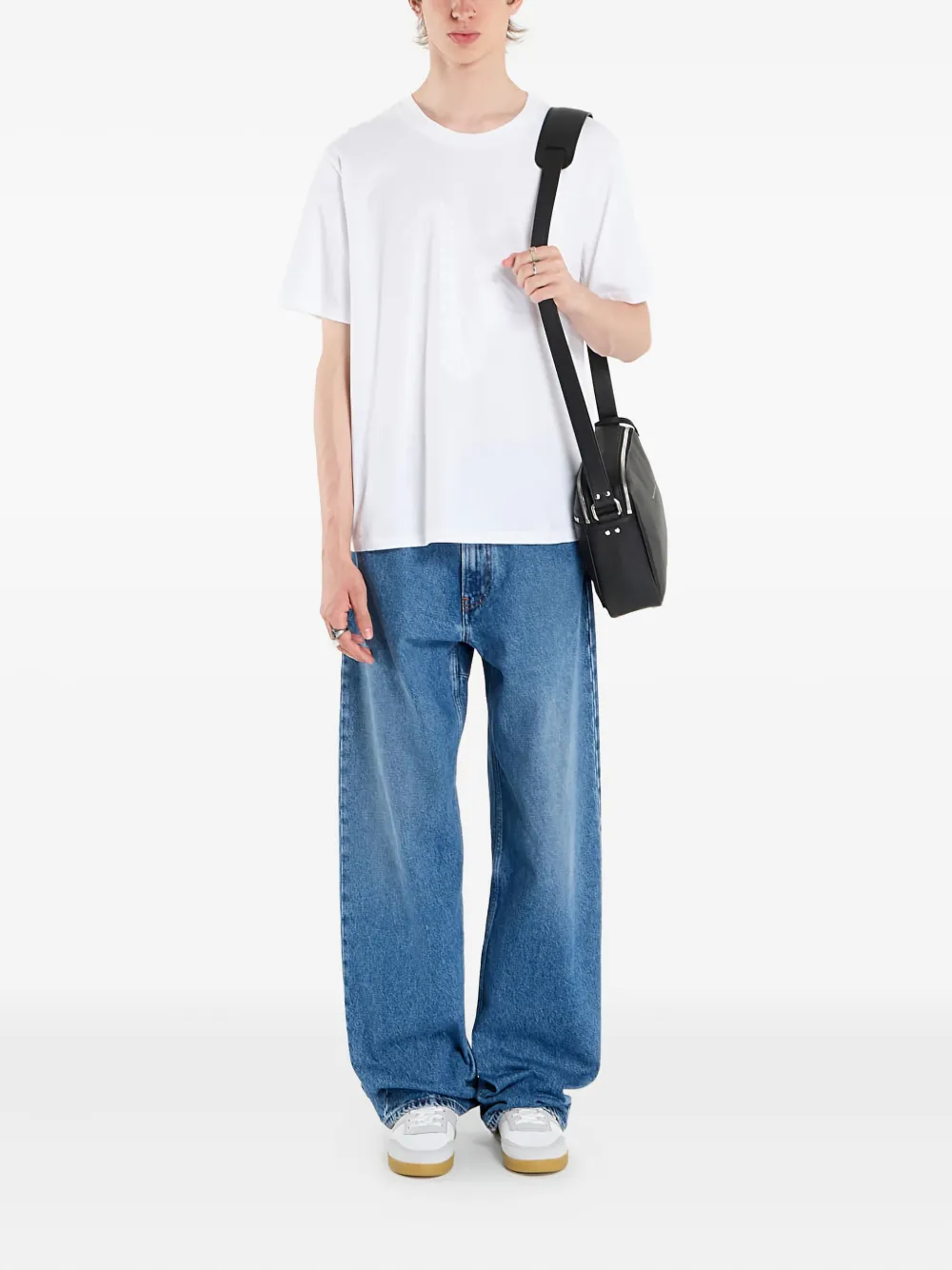 MM6 Maison Margiela T-shirt met saxofoonprint - Wit