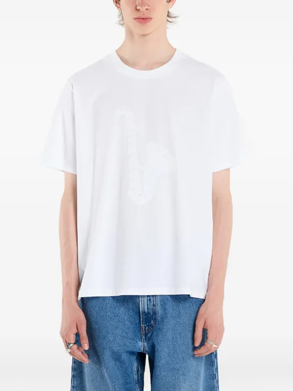 MM6 Maison Margiela saxophone-print T-shirt | White | FARFETCH ZA