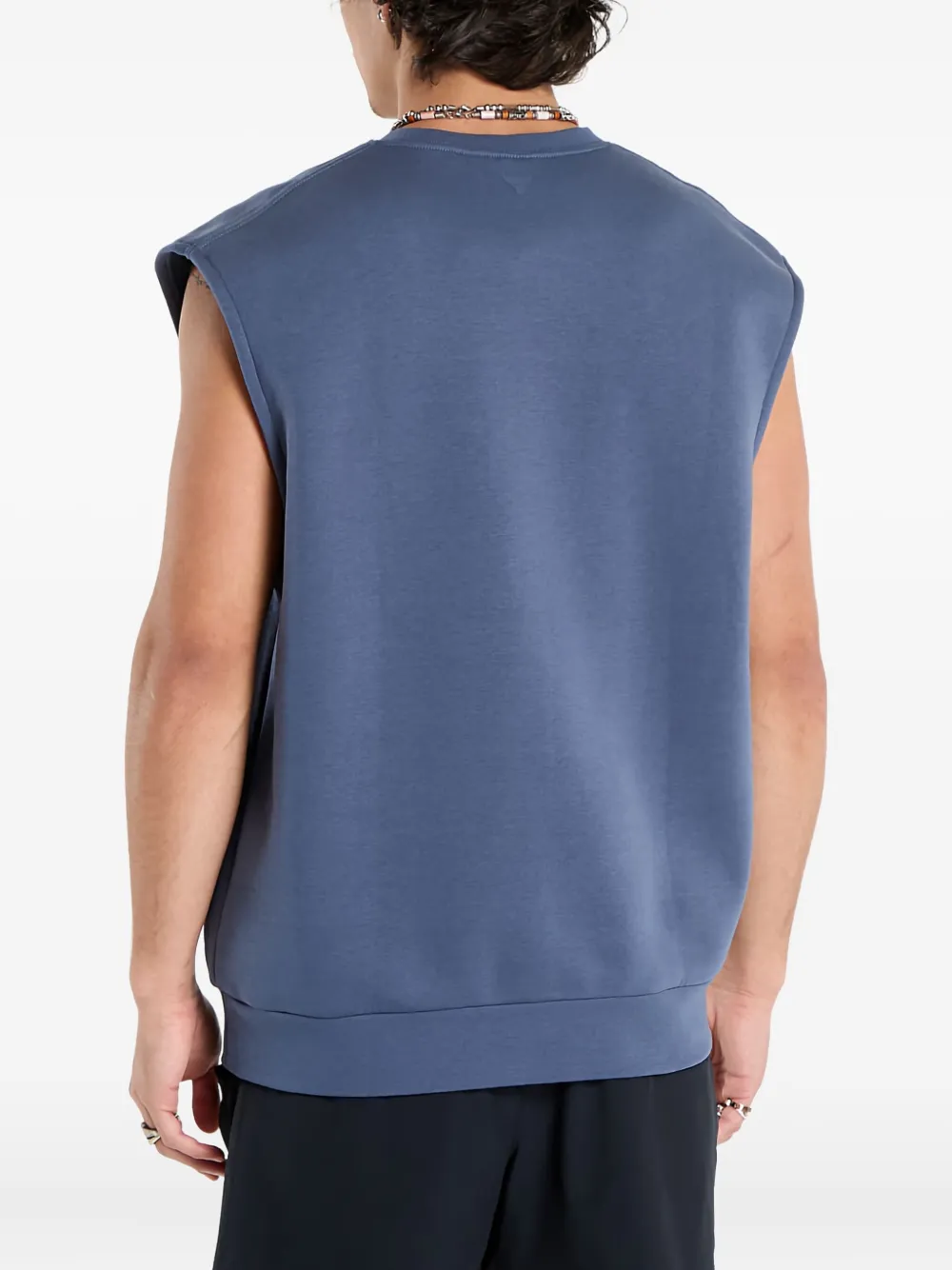 Under Armour Project Rock Icon Sleeveless Sweatshirt In Blue