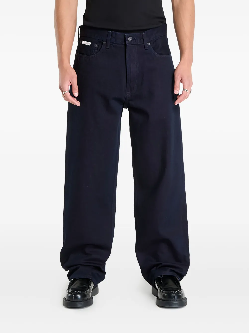 Calvin Klein Merlot baggy jeans Blauw