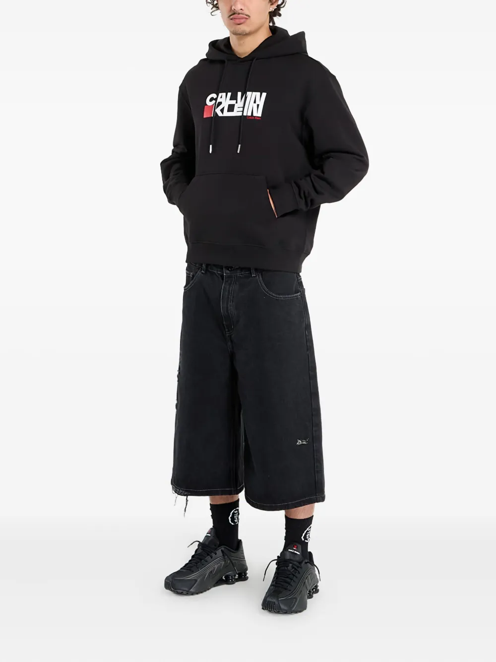 Calvin Klein logo-detail hooded sweatshirt | Hoodies | Image 2
