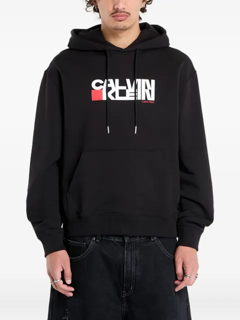 Calvin Klein logo-detail hooded sweatshirt