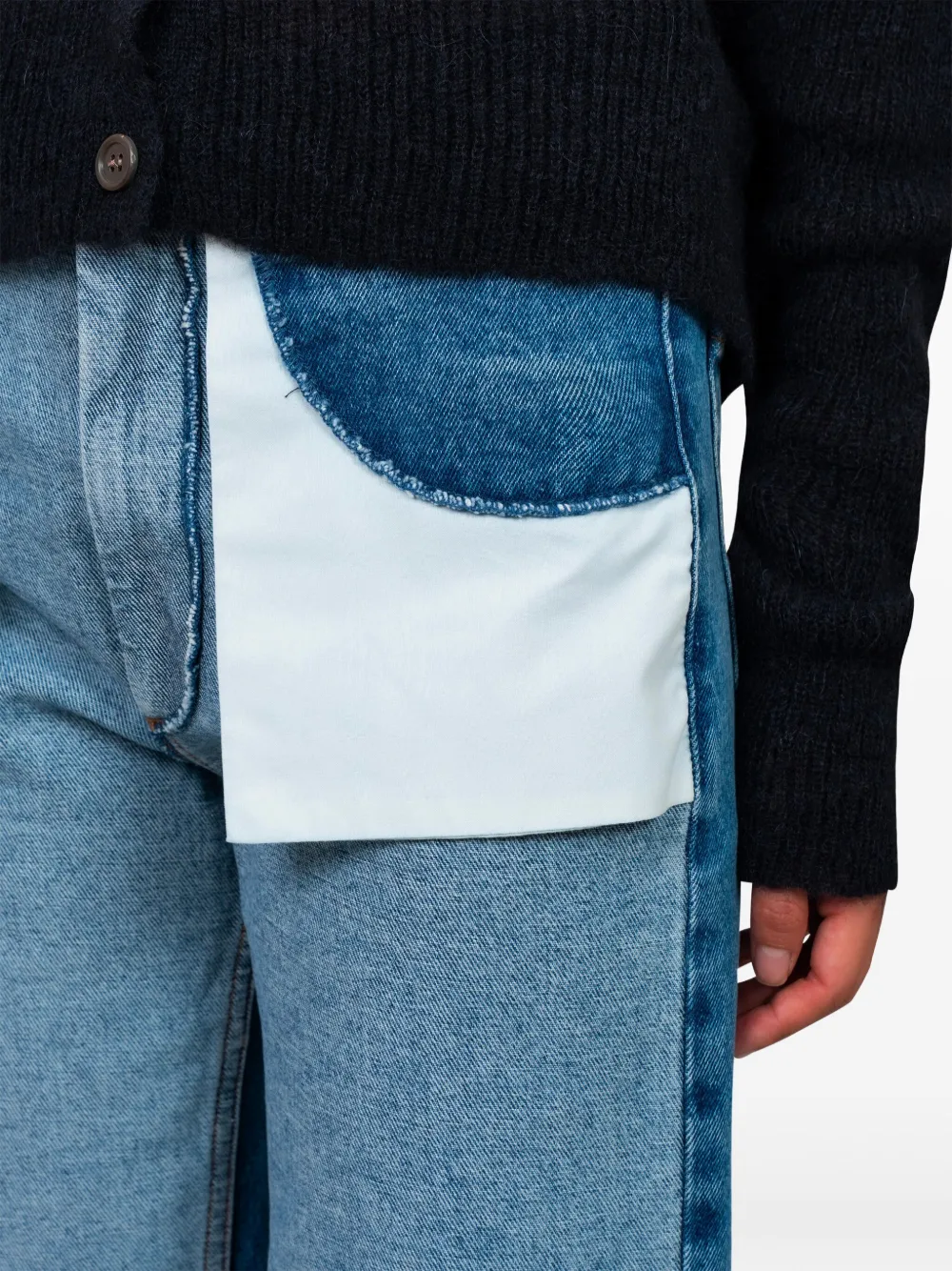 MM6 Maison Margiela Straight jeans met vlak Blauw