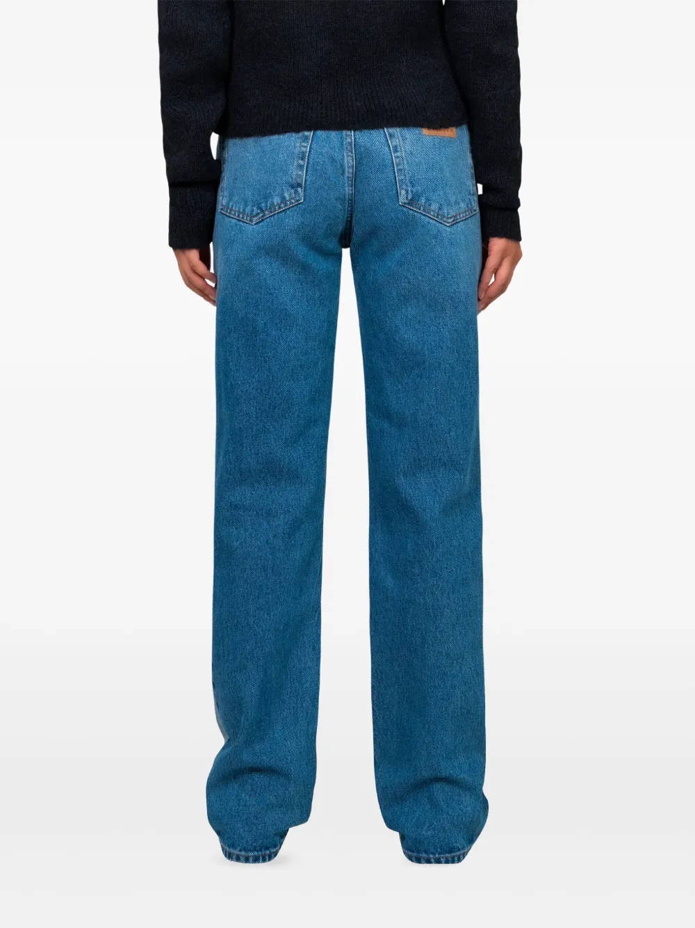 MM6 Maison Margiela Straight jeans met vlak Blauw