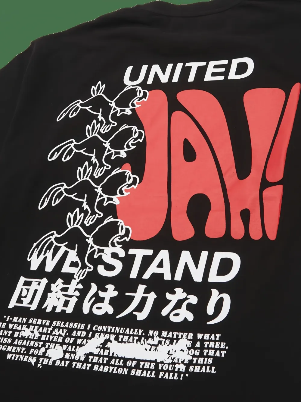 Edwin United We Stand Graphic T-shirt In Black