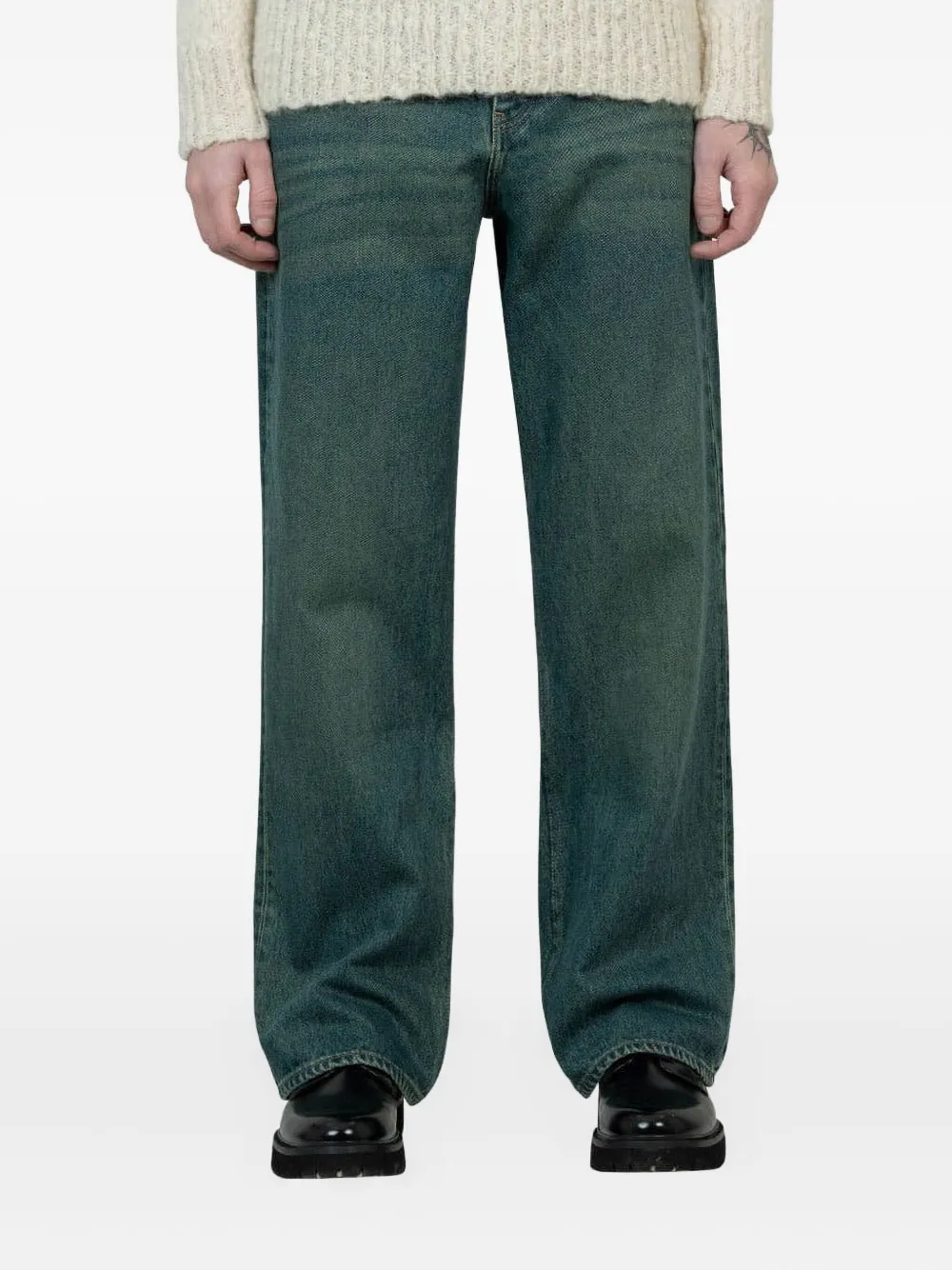 Paloma Wool studded-pocket wide-leg jeans | Blue | Image 1