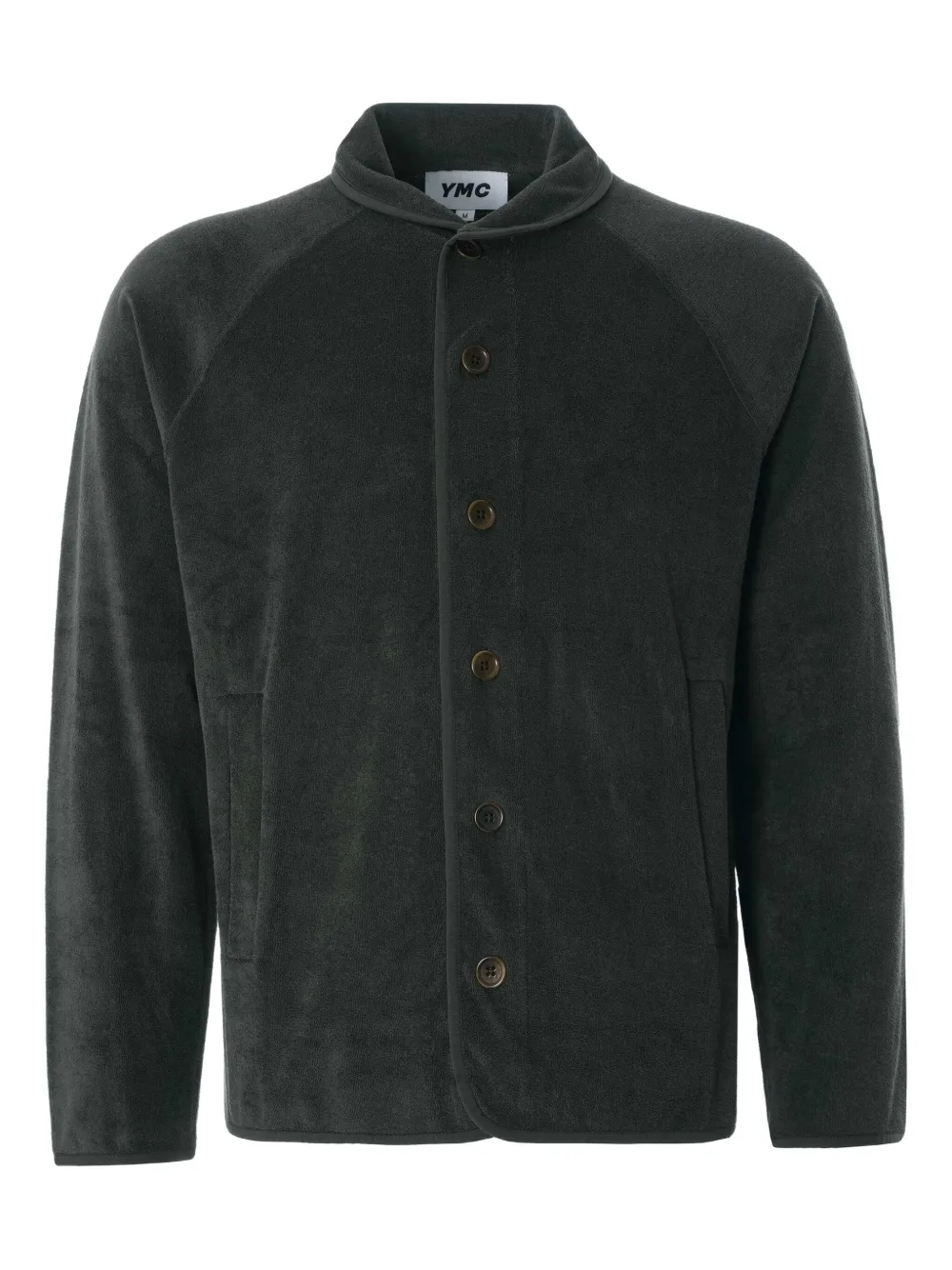 YMC shawl-collar button jacket | Green | Image 1
