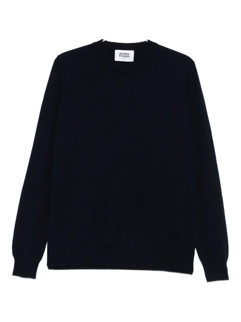 ALPHA STUDIO round-neck cashmere sweater | Black | Image 1