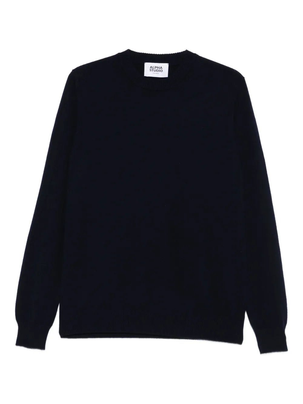 ALPHA STUDIO round-neck cashmere sweater | Black | Image 1
