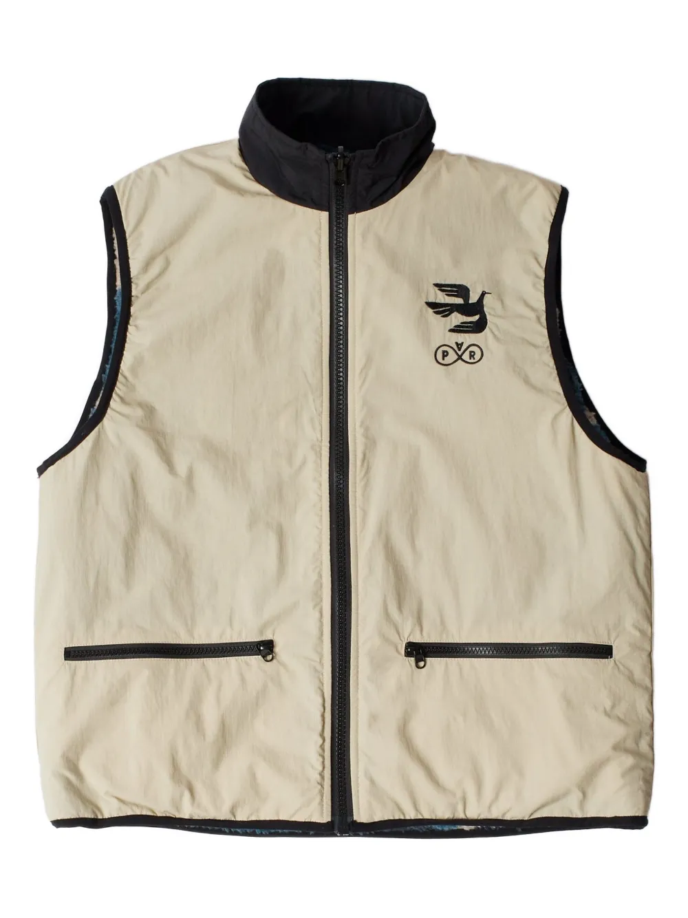 BY PARRA Omkeerbare top met vogel Blauw