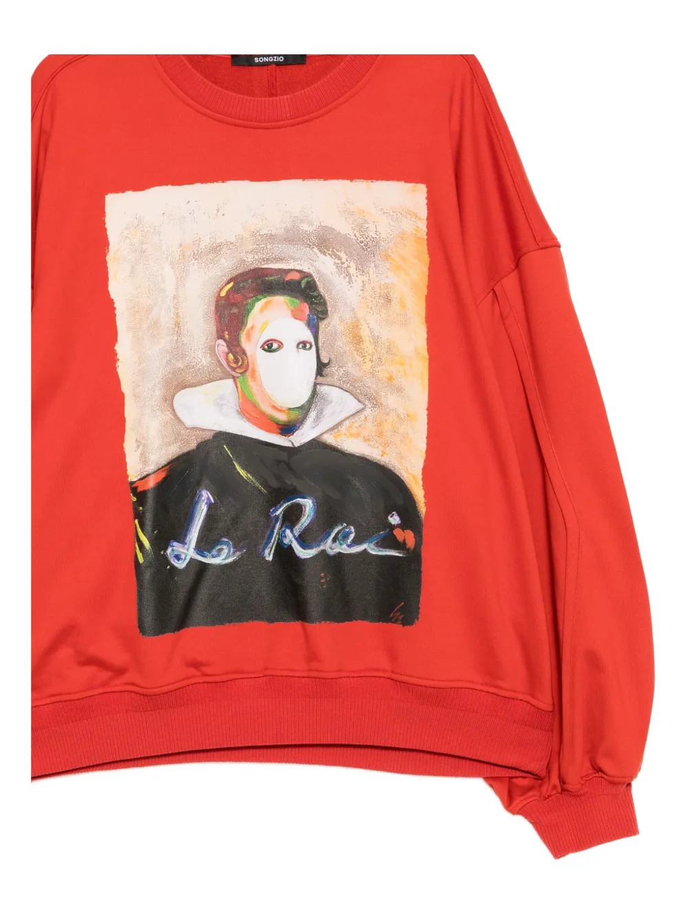 SONGZIO Sweater met retrato-print Oranje