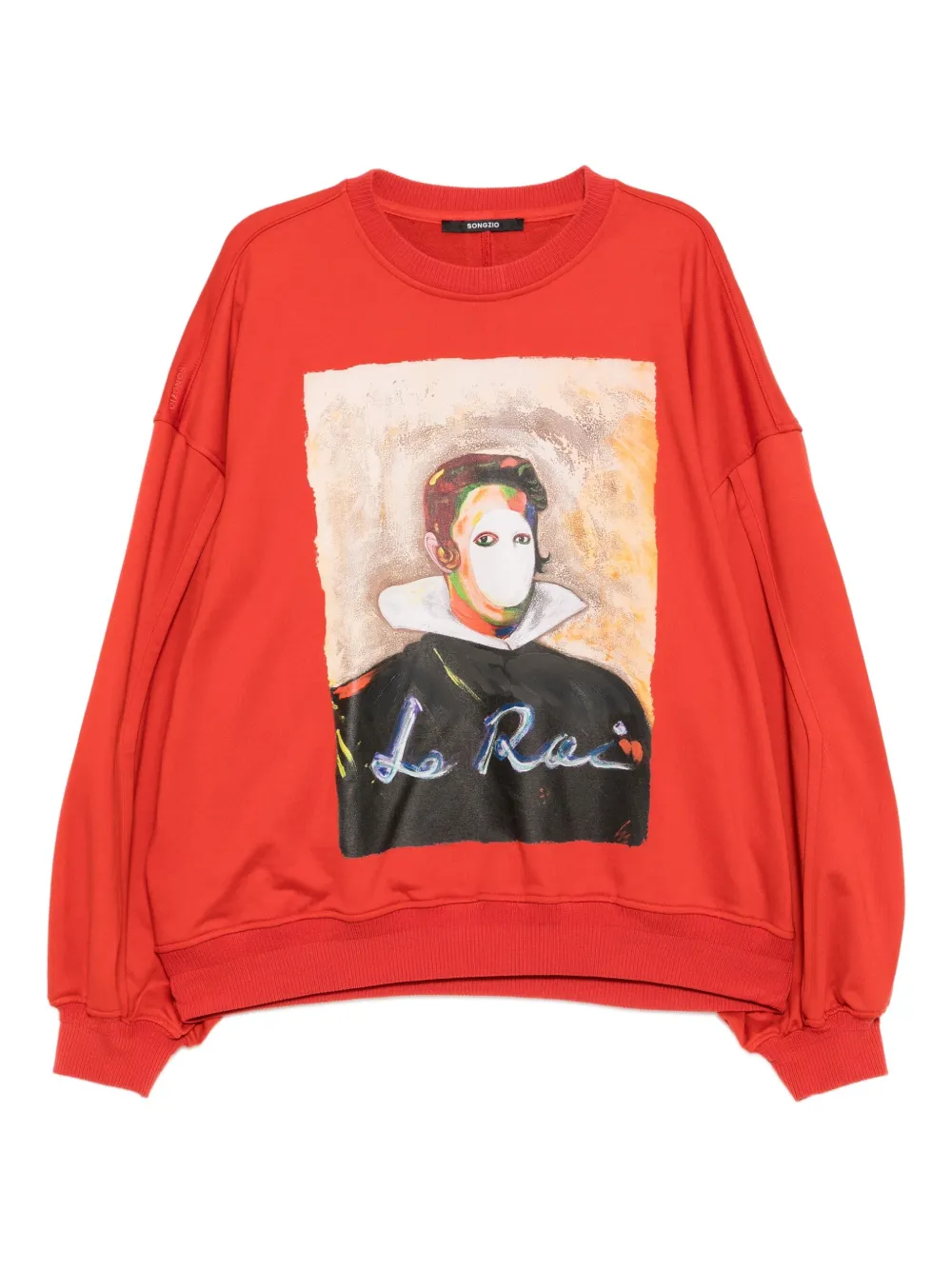 SONGZIO retrato-print sweatshirt | Orange | Image 1
