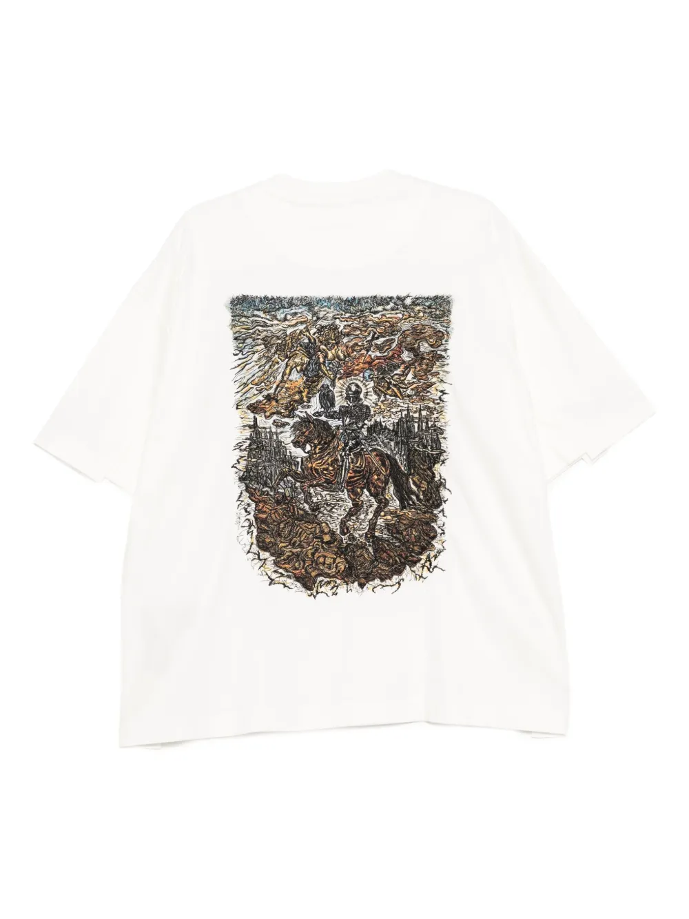 SONGZIO T-shirt met borduurwerk - Wit