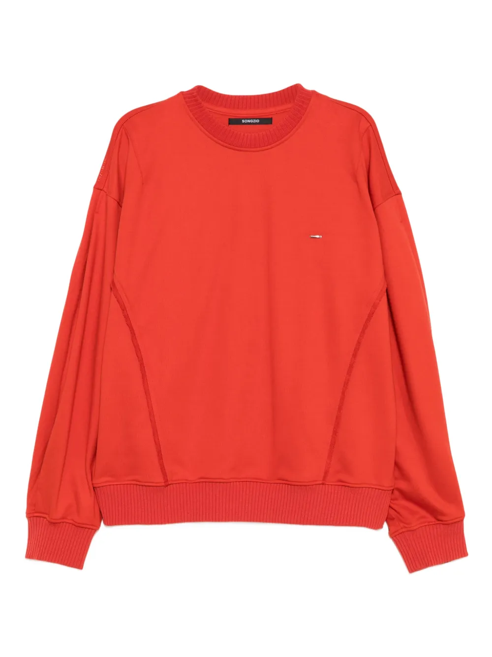 SONGZIO knight-embroidered sweatshirt | Orange | Image 1